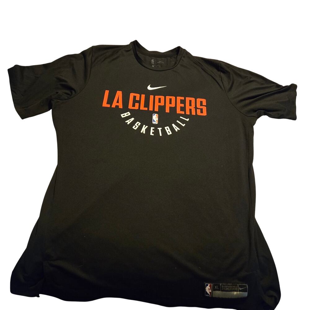black Nike LA Clippers NBA Legend practice performance t-shirt men's xl